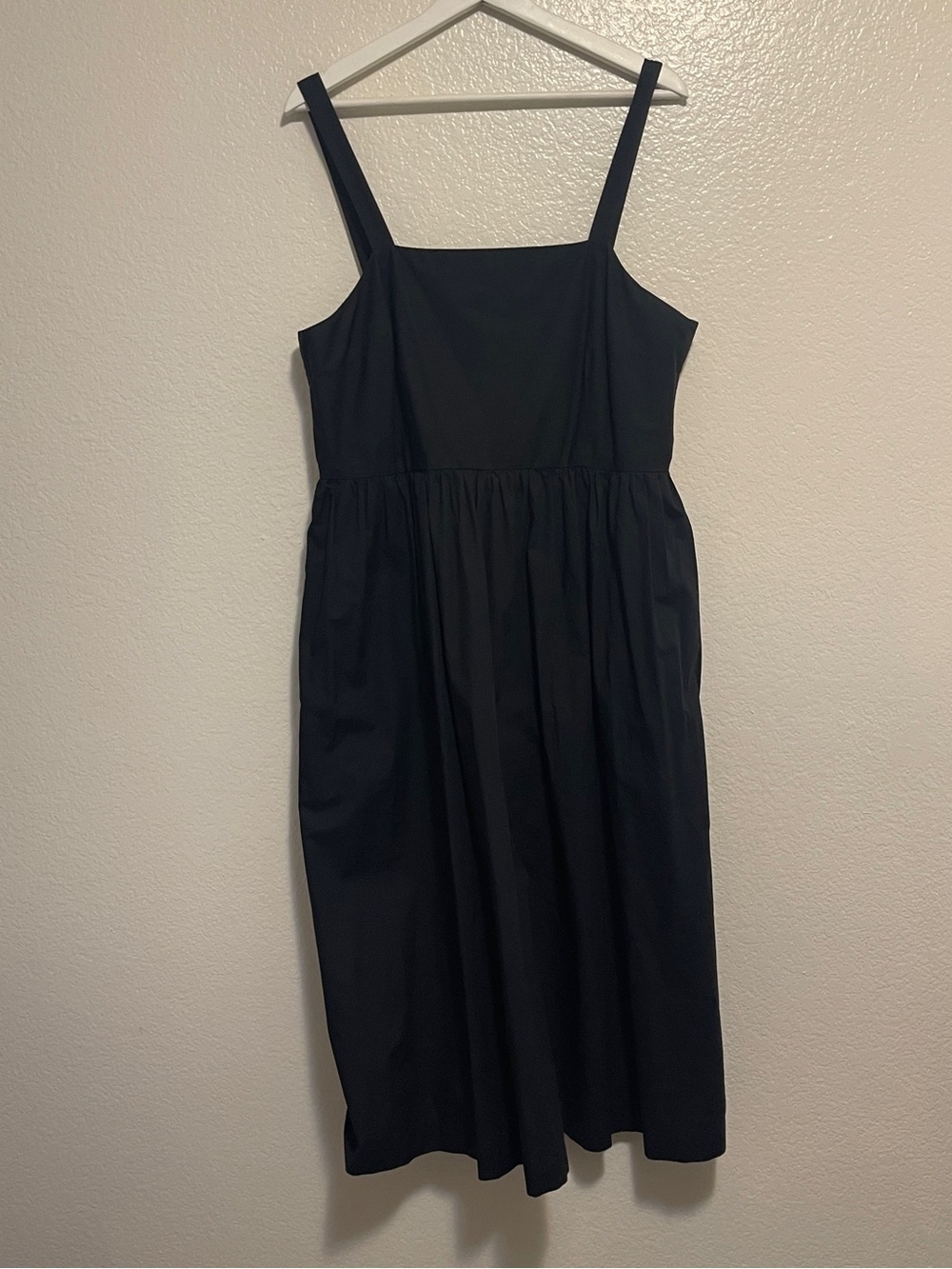 a new day Black Square-Neck Midi Dress with Straps, XL